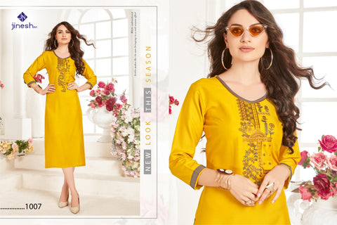 Jinesh Nx Present Aaliya Rayon Fabric Kurti Collection