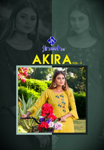 Jinesh Nx Launched Akira Vol 2 Ruby Slub Daily Wear Kurtis Collection