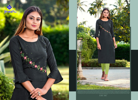 Jinesh Nx Launched Akira Vol 2 Ruby Slub Daily Wear Kurtis Collection