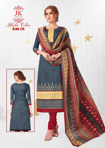 JK COTTON CLUB MALAI COTTON HEAVY LAWN COTTON DRESS MATERIAL