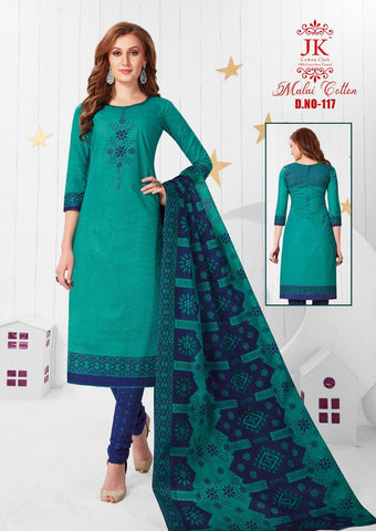 JK COTTON CLUB MALAI COTTON HEAVY LAWN COTTON DRESS MATERIAL