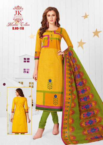 JK COTTON CLUB MALAI COTTON HEAVY LAWN COTTON DRESS MATERIAL
