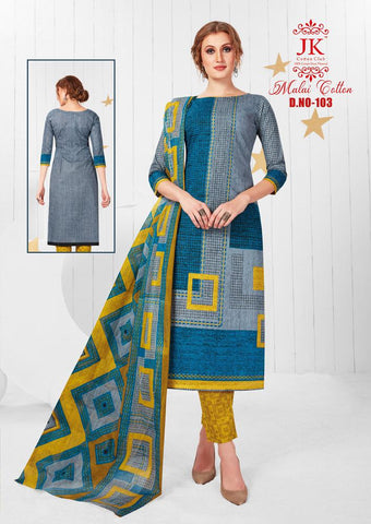 JK COTTON CLUB MALAI COTTON HEAVY LAWN COTTON DRESS MATERIAL