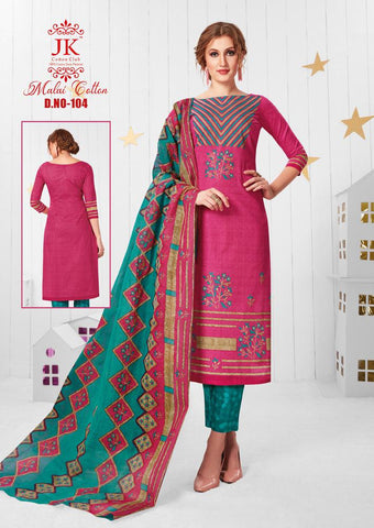 JK COTTON CLUB MALAI COTTON HEAVY LAWN COTTON DRESS MATERIAL