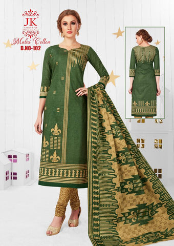 JK COTTON CLUB MALAI COTTON HEAVY LAWN COTTON DRESS MATERIAL