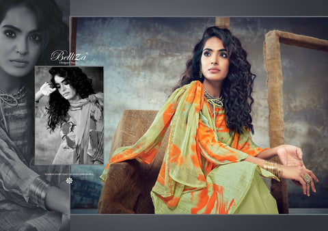 Belliza Designer Studio Florals Cotton Digital Printed Designer Salwar Kameez