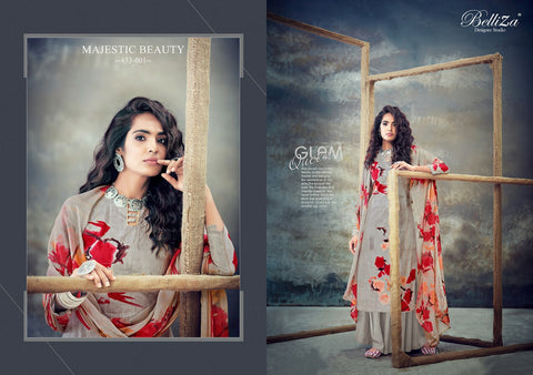 Belliza Designer Studio Florals Cotton Digital Printed Designer Salwar Kameez
