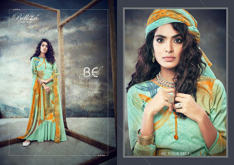 Belliza Designer Studio Florals Cotton Digital Printed Designer Salwar Kameez