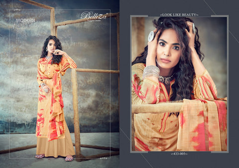 Belliza Designer Studio Florals Cotton Digital Printed Designer Salwar Kameez