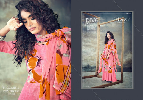 Belliza Designer Studio Florals Cotton Digital Printed Designer Salwar Kameez