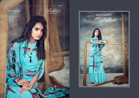Belliza Designer Studio Florals Cotton Digital Printed Designer Salwar Kameez