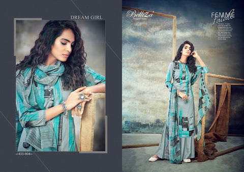 Belliza Designer Studio Florals Cotton Digital Printed Designer Salwar Kameez