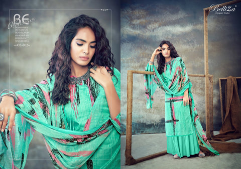 Belliza Designer Studio Florals Cotton Digital Printed Designer Salwar Kameez