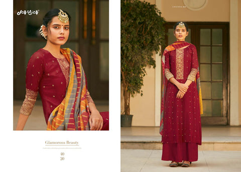 Jay Vijay Presents Mahrush Bemberg Silk Fancy Designer Salwar Suits
