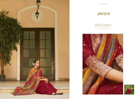 Jay Vijay Presents Mahrush Bemberg Silk Fancy Designer Salwar Suits