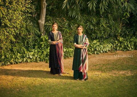 Jay Vijay Presents Mahrush Bemberg Silk Fancy Designer Salwar Suits