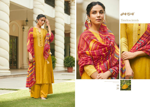Jay Vijay Presents Mahrush Bemberg Silk Fancy Designer Salwar Suits
