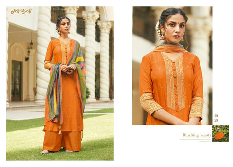 Jay Vijay Presents Mahrush Bemberg Silk Fancy Designer Salwar Suits