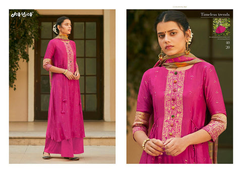 Jay Vijay Presents Mahrush Bemberg Silk Fancy Designer Salwar Suits