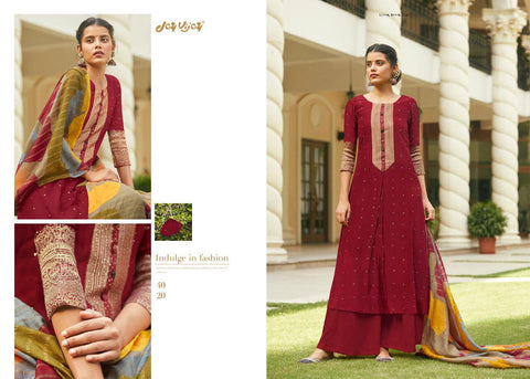 Jay Vijay Presents Mahrush Bemberg Silk Fancy Designer Salwar Suits