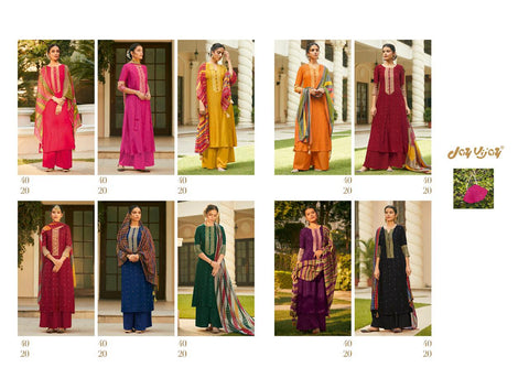 Jay Vijay Presents Mahrush Bemberg Silk Fancy Designer Salwar Suits