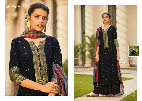 Jay Vijay Presents Mahrush Bemberg Silk Fancy Designer Salwar Suits