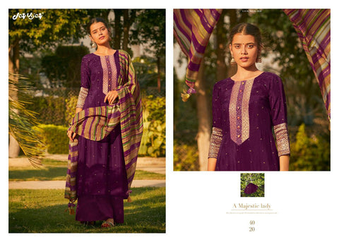 Jay Vijay Presents Mahrush Bemberg Silk Fancy Designer Salwar Suits
