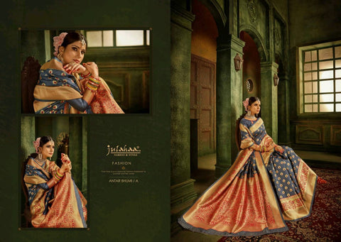 Julahaa Sarees Antar Bhumi Silk Fancy Designer Saree Collection