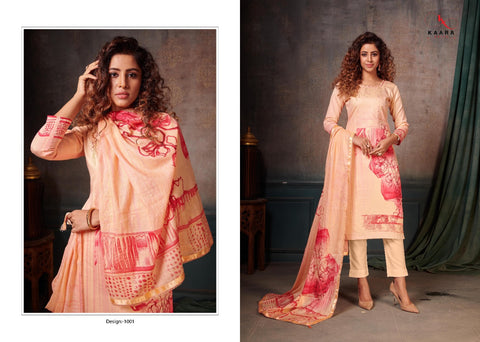 KAARA SUITS PRESENTS GHUNGHAT PURE COTTON DRESS MATERIAL