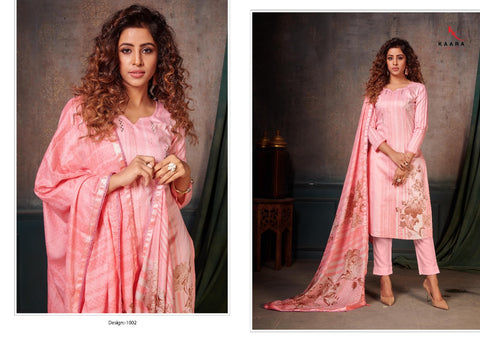 KAARA SUITS PRESENTS GHUNGHAT PURE COTTON DRESS MATERIAL