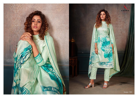 KAARA SUITS PRESENTS GHUNGHAT PURE COTTON DRESS MATERIAL