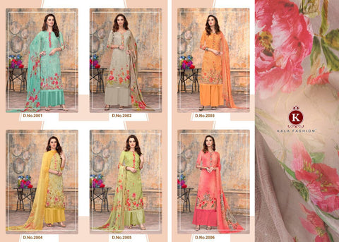 Kala Fashion Presents Kangana Vol 6 Georgette Embroidery Work Fancy Designer Salwar Kameez