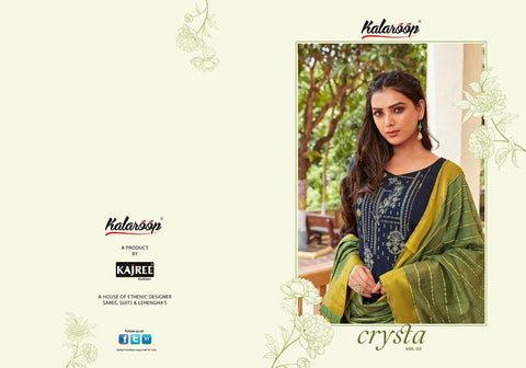 Kalaroop Kajree  Crysta Jam Silk Cotton Casual Wear Kurti Collection