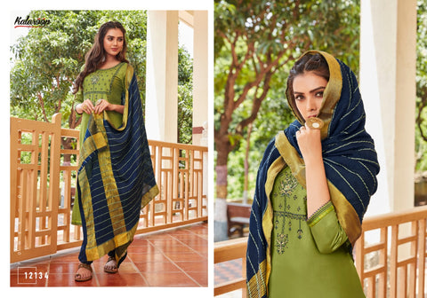 Kalaroop Kajree  Crysta Jam Silk Cotton Casual Wear Kurti Collection