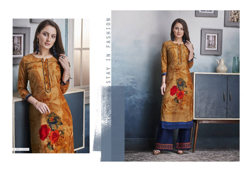 Kalaroop Presents Chambor Vol 8 Heavy Rayon Printed Designer Kurtis Collection