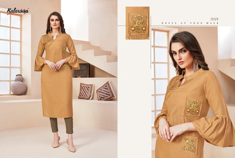 Kalaroop Presents Shelby Vol 2 Rayon Fancy Designer Kurtis Collections