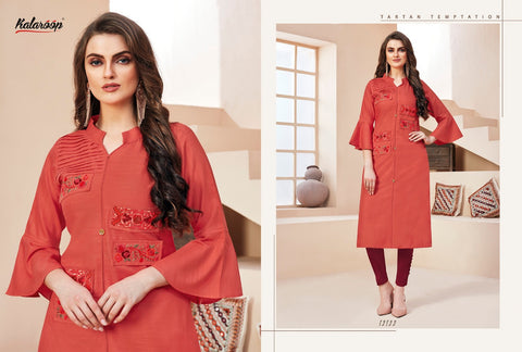 Kalaroop Presents Shelby Vol 2 Rayon Fancy Designer Kurtis Collections