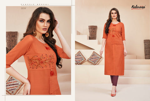 Kalaroop Presents Shelby Vol 2 Rayon Fancy Designer Kurtis Collections