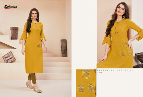 Kalaroop Presents Shelby Vol 2 Rayon Fancy Designer Kurtis Collections