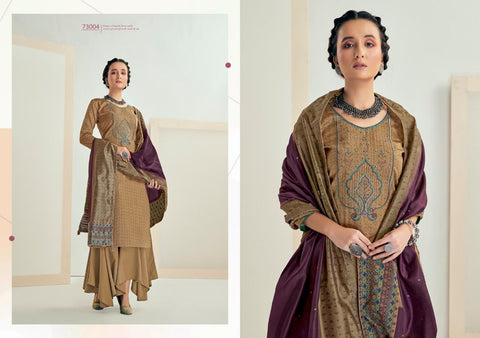 Kapil Fab Maryam Jam Print Cotton Embroidery Work Salwar Kameez