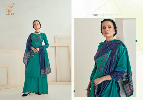 Kapil Fab Maryam Jam Print Cotton Embroidery Work Salwar Kameez