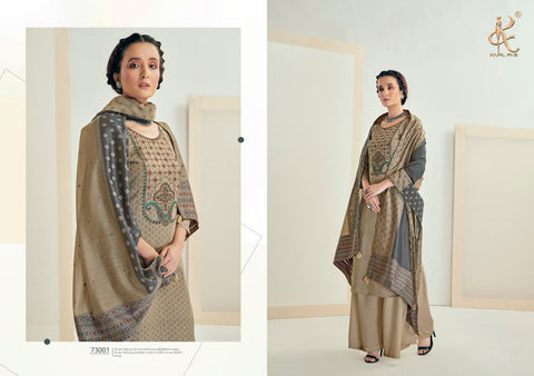 Kapil Fab Maryam Jam Print Cotton Embroidery Work Salwar Kameez