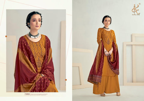 Kapil Fab Maryam Jam Print Cotton Embroidery Work Salwar Kameez