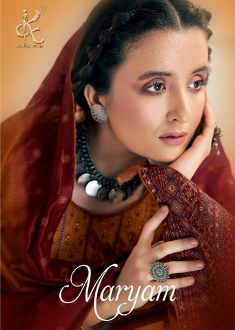 Kapil Fab Maryam Jam Print Cotton Embroidery Work Salwar Kameez