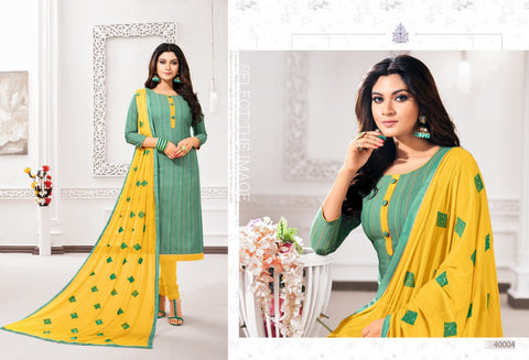 Kapil Fab Presents Ulimate Cotton Casual Wear Salwar Suits