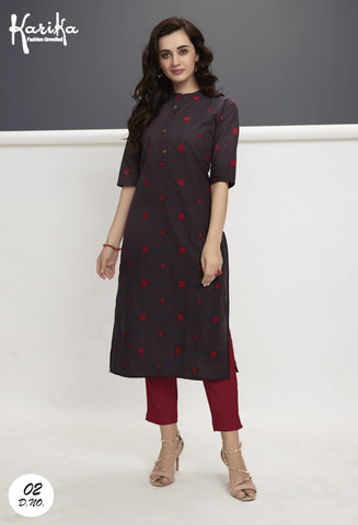 Karika Presents Weaves Vol 2 Cotton Casual Wear Kurtis
