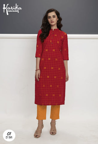 Karika Presents Weaves Vol 2 Cotton Casual Wear Kurtis