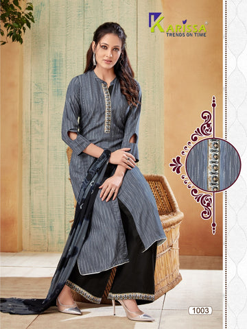 Karissa Presents Paalav Rayon Stylish Designer Kurtis With Plazzo