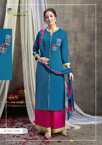KARISSA KURTI VINESSA FANCY KURTI WEAR PLAZZO