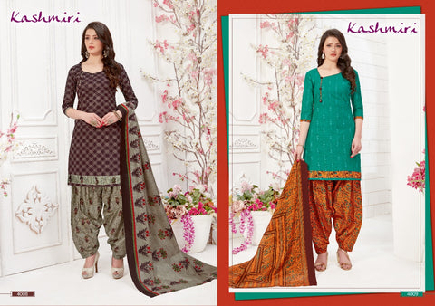 Falak International Kasmiri Vol 4 Cotton Casual Wear Salwar Kameez